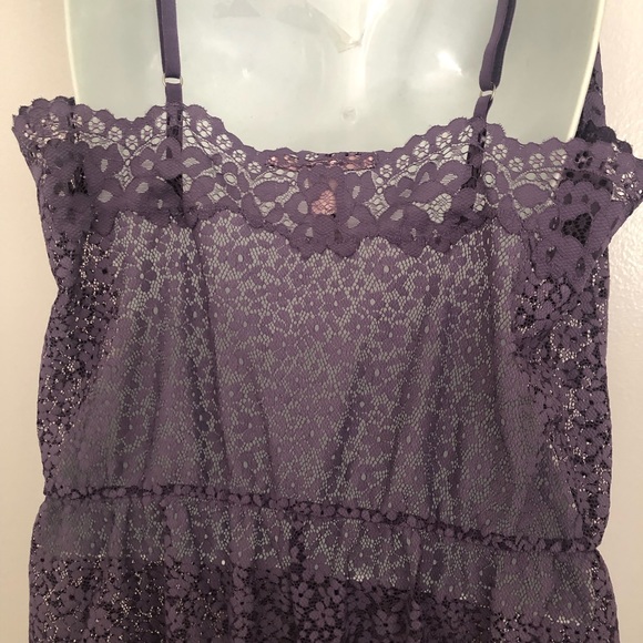 VICTORIA SECRET LACE PURPLE TEDDY.SIZE LARGE - Picture 7 of 9